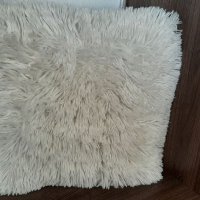 Възглавница с пухкава козина, квадратна форма, за хол, спалня, естествен цвят, 40x40 см, снимка 4 - Възглавници - 39150942