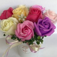 Букет със сапунени рози, снимка 7 - Други - 32595480