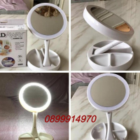 Козметично LED огледало, Сгъваемо, бяло, снимка 10 - Други - 36375432