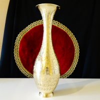 Бронзова ваза Британска Индия 28 см.,маркирана. , снимка 3 - Вази - 40169285