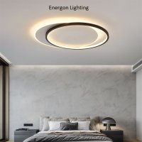 Луксозна LED лампа висок клас плафон димируема три цвята кръг, снимка 7 - Лампи за таван - 41680406