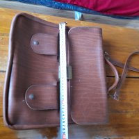 Стара кожена чанта #5, снимка 3 - Антикварни и старинни предмети - 34518299