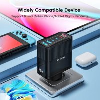 65W USB зарядно ,Бързо зареждане 6 порта Quick Charge 3.0, , снимка 2 - Оригинални зарядни - 42161743