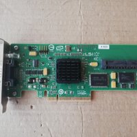 LSI Logic SAS3442E-HP 3 Gb/s SAS RAID Controller Card PCI-E, снимка 1 - Други - 41473027