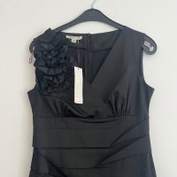 Нова къса черна рокля размер М, снимка 2 - Рокли - 42519011