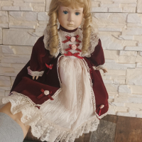 голяма порцеланова кукла 39лв, снимка 3 - Кукли - 44816740