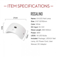 Лампа за маникюр UV/LED 36W SUN 9S PLUS с дисплей, снимка 6 - Продукти за маникюр - 36369994