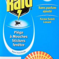 Стикер за стъкло против мухи 2 броя Raid Fly Trap стикер слънце капан за мухи, снимка 1 - Други - 41395150