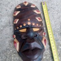 Африканска глинена маска, снимка 2 - Антикварни и старинни предмети - 40768041