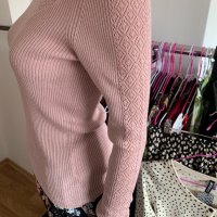 Дамска блуза в нежно розово размер М, снимка 5 - Блузи с дълъг ръкав и пуловери - 40660416