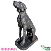 Статуя от бетон куче Немски дог в реален размер в черен цвят, снимка 1 - Градински мебели, декорация  - 40694647
