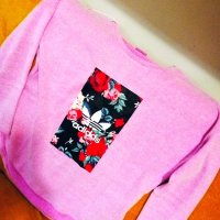 Дамска Блуза Адидас розова, снимка 2 - Блузи с дълъг ръкав и пуловери - 44431339