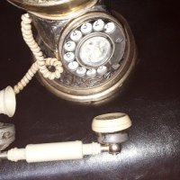 Ретро  бронзов  телефон N.E.C, снимка 11 - Антикварни и старинни предмети - 41649544