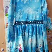Детска рокля замръзналото кралство с тюл, снимка 4 - Детски рокли и поли - 38765101