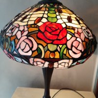 настолна лампа-рози, снимка 6 - Настолни лампи - 41870604