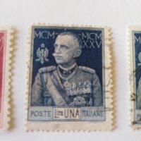 Пощенска марка 3бр Италия 1925, снимка 2 - Филателия - 42633275