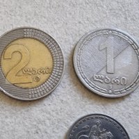 Монета. Грузия. 1, 5, 10, 20 ,50 тетри. и 1 и 2 лари . 7 бройки., снимка 2 - Нумизматика и бонистика - 42350851