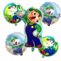 Супер Марио Super Mario Луиджи различни фолио фолиев балон хелий или въздух, снимка 6 - Други - 31905147