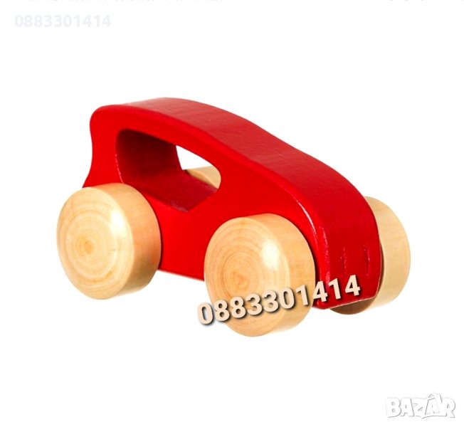 Дървена количка Кола от дърво , снимка 1