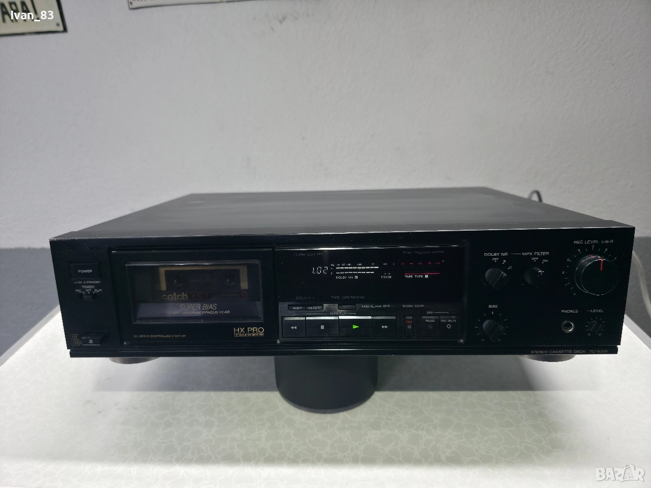 Касетен дек Sony tc K 500 , снимка 1