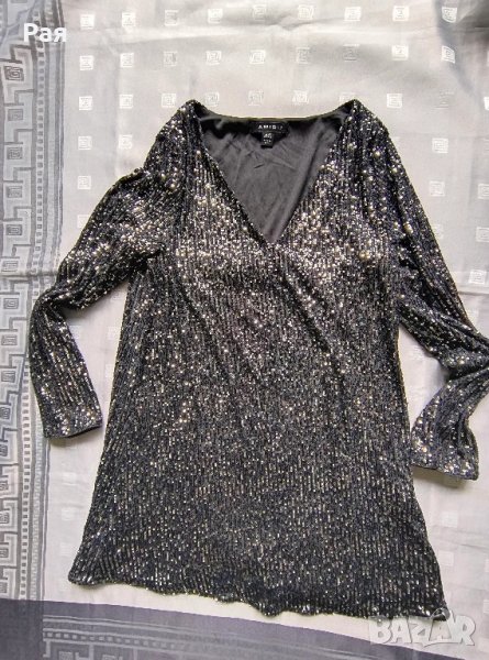 Дамска черна рокля Amisu, снимка 1