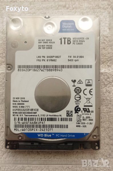 Хард диск 1TB Western Digital Blue 2.5" WD10SPZX-24, снимка 1