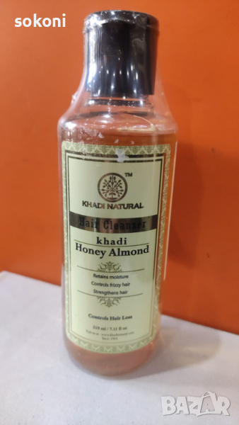 Khadi Honey & Almond Shampoo / Кади Билков Шампоан С Мед и Бадем 210мл, снимка 1