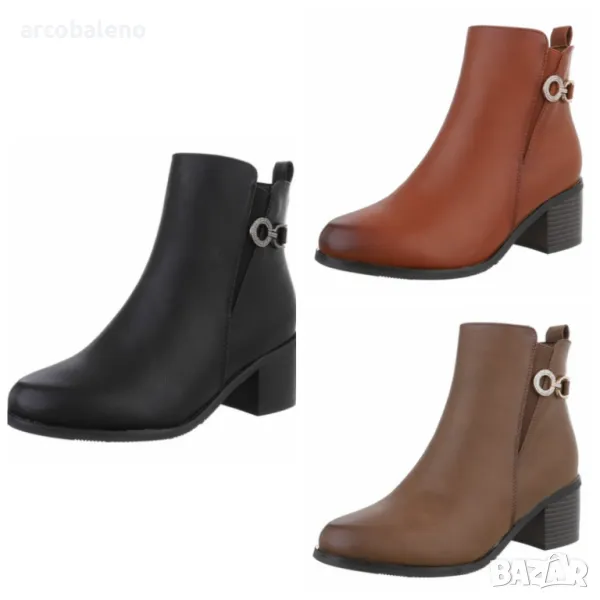 Дамски боти на висок ток, 3цвята , снимка 1