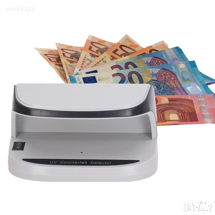 Детектор за Банкноти HDWR MoneyCheck-09 – UV LED Светлина, Батерия, Проверка на Всички Валути и Доку, снимка 1