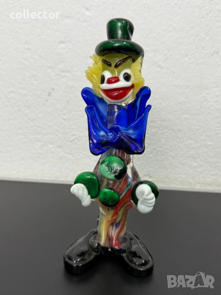Ръчно изработен стъклен клоун Мурано. №7432, снимка 1