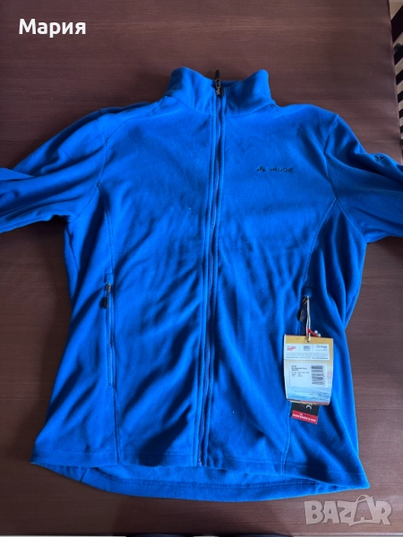 мъжко яке от полар, суитшърт, VAUDE, размер 3XL/58, кралско синьо , снимка 1