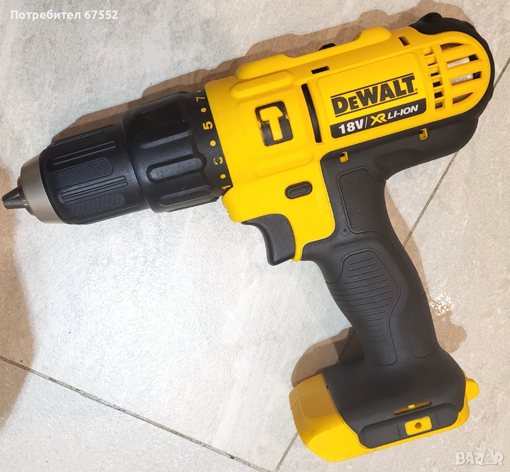 Ударен винтоверт 18V DeWalt DCD776. Само машина, без батерии и зарядно.38€ (цената е крайна!), снимка 1