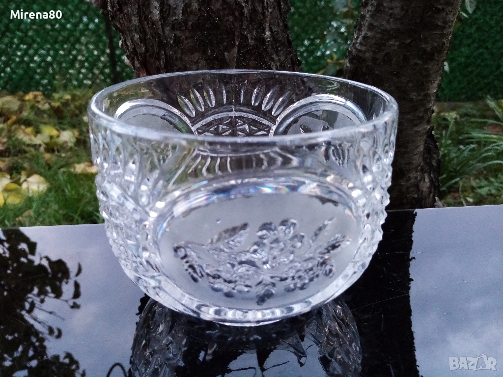 Руска кристална купа / ледарка, снимка 1