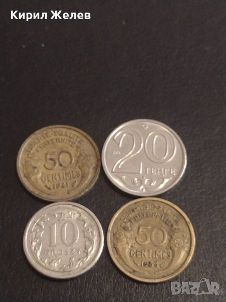Лот монети от цял свят 4 броя КАЗАХСТАН, ФРАНЦИЯ, ПОЛША ЗА КОЛЕКЦИЯ 32030, снимка 1