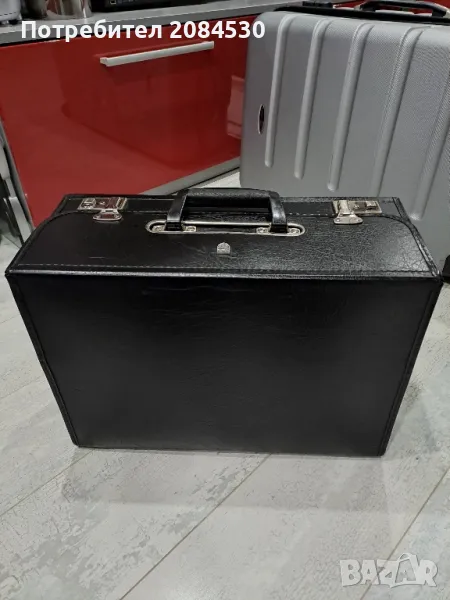 Твърд кожен куфар за документи , снимка 1