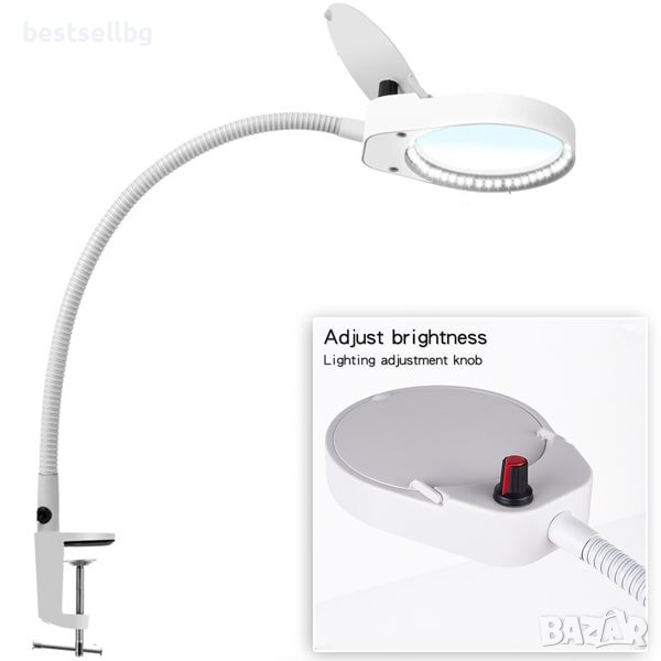 Професионална мощна увеличителна настолна лупа с голямо увеличение 10X, снимка 1