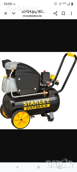 Маслено-смазочен компресор Stanley Fatmax D251/10/24s 24L , снимка 1