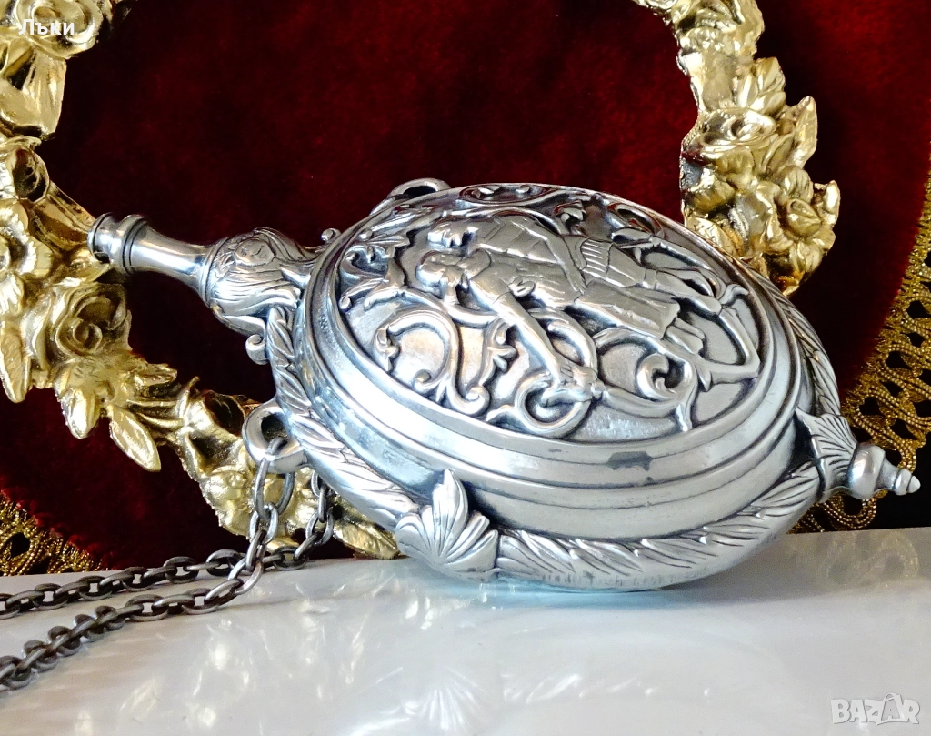 Калаена барутница Адам и Ева,калаена сватба. , снимка 1