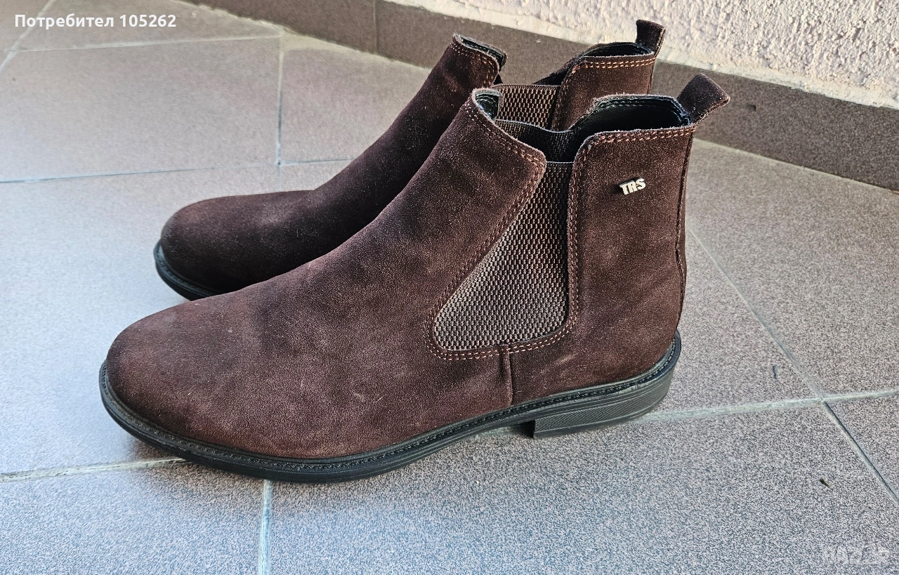 Мъжки боти от естествен велур, снимка 1