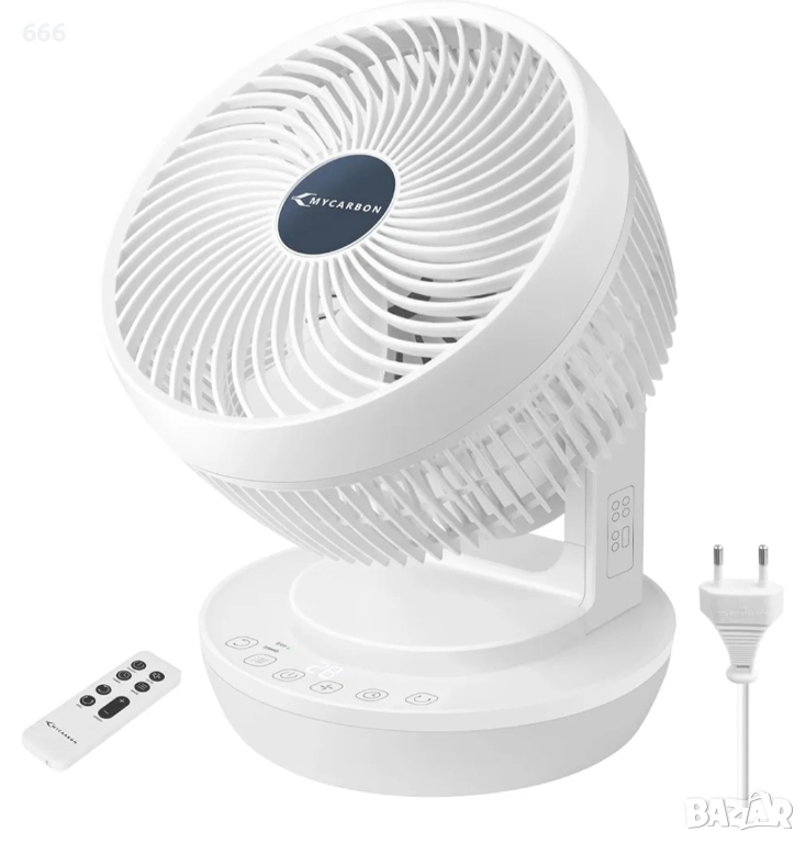 Настолен вентилатор за циркулация на въздуха. , снимка 1