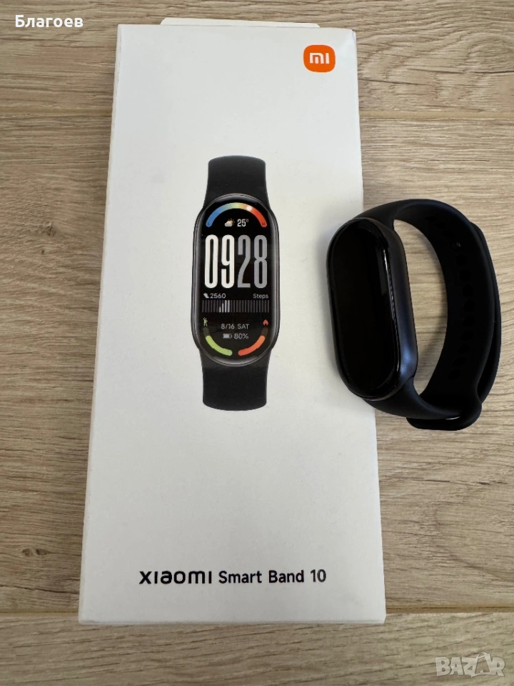 Гривна Xiaomi Smart Band 10, черен цвят, снимка 1