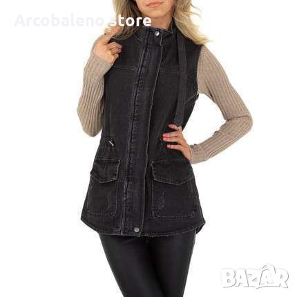 Ликвидация! Дамско дънково яке без ръкави , снимка 1