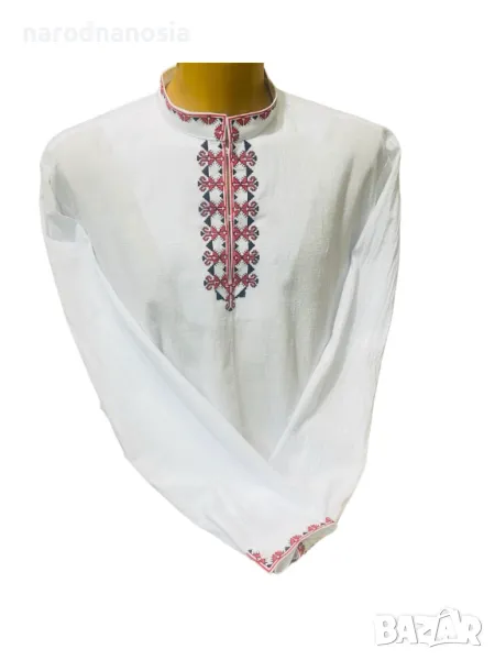 МЪЖКА РИЗА С БРОДИРАНА ШЕВИЦА - Модел 20, снимка 1