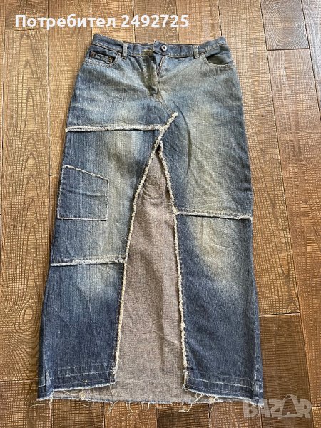 Пола дълга дънкова, снимка 1