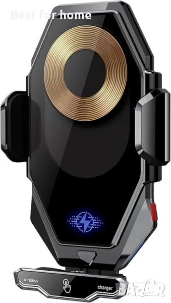 Безжично зарядно и стойка  за мобилен телефон за кола XHWSTFS, снимка 1