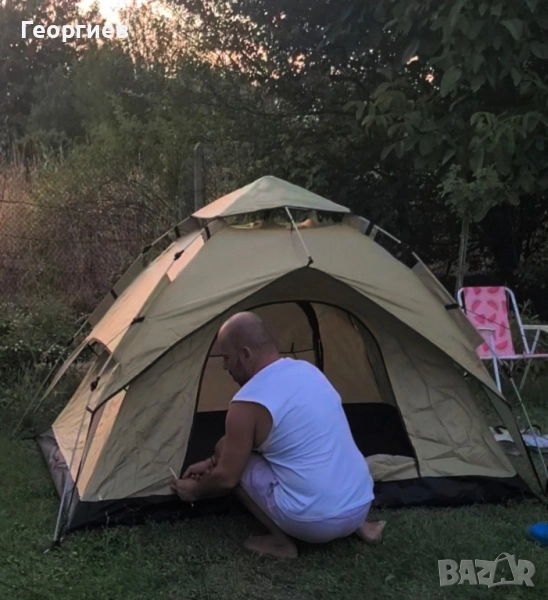 Двойна палатка висок клас - нови , снимка 1
