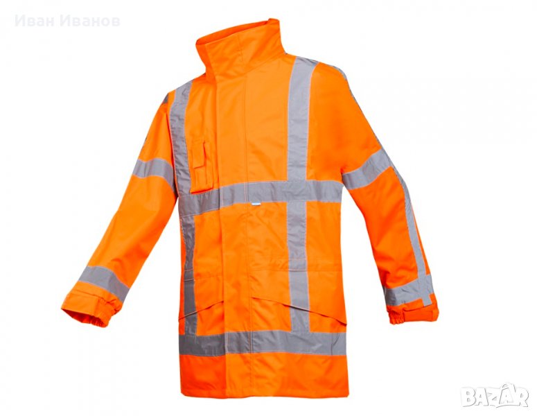 Работно водоустойчиво  Sioen Boorne  Предупредително защитно яке за дъжд (RWS), снимка 1