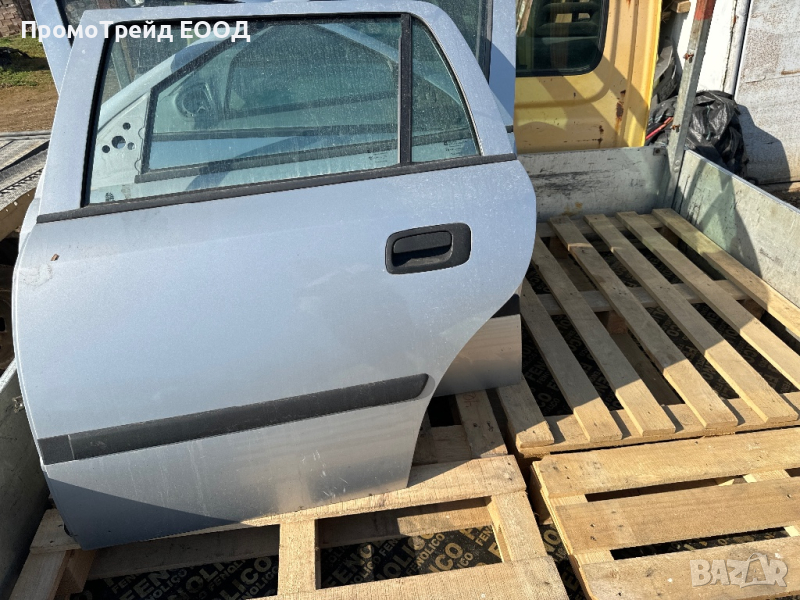Задна лява сива врата Опел Астра Г Opel Astra G , снимка 1