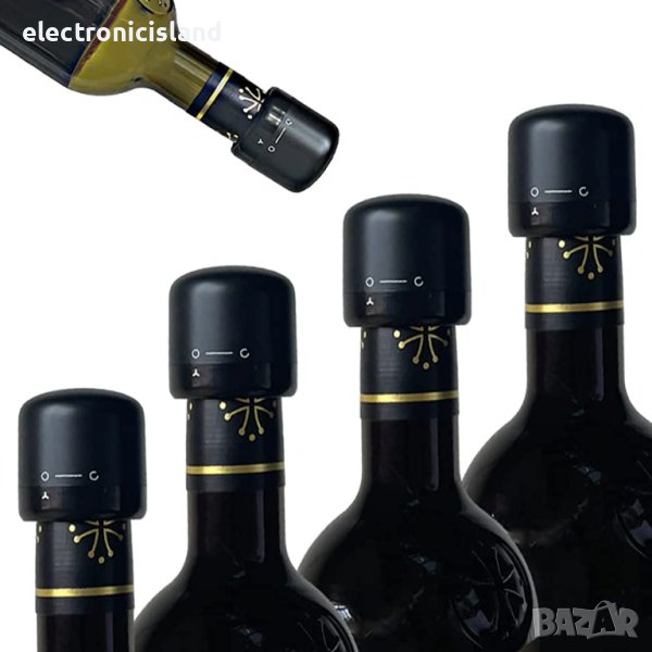Вакуумна тапа запушалка капачка за бутилка вино за поддържане на свежестта на виното, снимка 1