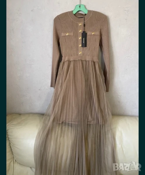 Дълга рокля с дантела, снимка 1